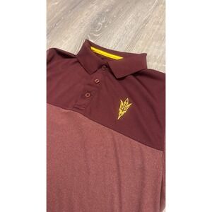 Vineyard Vines Performance Polo‎ Shirt Men Small, Maroon, ASU Arizona State Golf